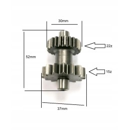Starter double wheel small 15z 22z cb250 169fm
