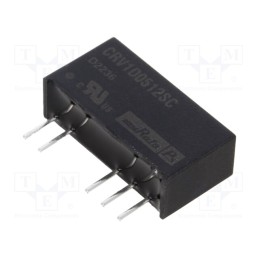 1 pcs x Murata Power Solutions - CRV1D0512SC - Converter: DC/DC, 1W, Uin: 4.5÷5.5V, Uout: 12VDC, Uout2: -12VDC, SIP