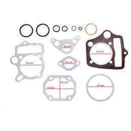 Gasket atv cross 110 125 head and cylinder set