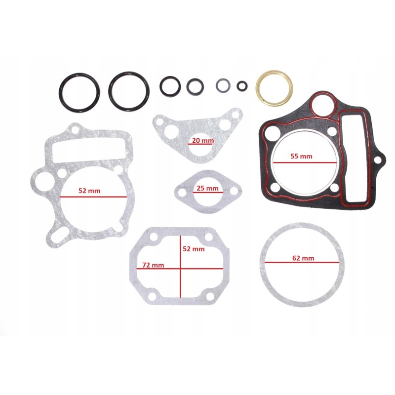 Gasket atv cross 110 125 head and cylinder set