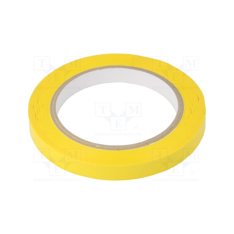 1 rol x H-OLD - H-OLD P.34 12MM 66M ŻÓŁTA - Tape: electrical insulating, W: 12mm, L: 66m, Thk: 60um, yellow, 80%