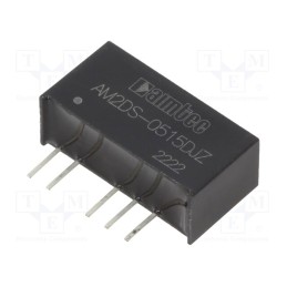 1 pcs x AIMTEC - AM2DS-0515DJZ - Converter: DC/DC, 2W, Uin: 4.5÷5.5V, Uout: 15VDC, Uout2: -15VDC, SIP7