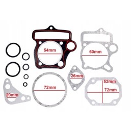 Seal gasket cylinder head set quad atv 110 125 4t 52 4mm