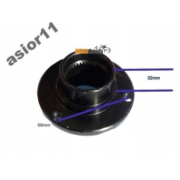 Quad predator jinling brake disc mount