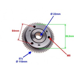 One-way starter clutch for atv 200 250cc