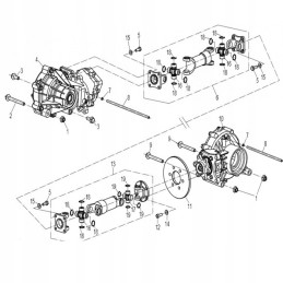 Drive shaft crosshead cfmoto 600 625 20x56 9060 300120