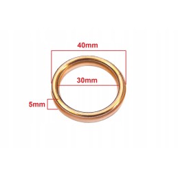 ATV 150 cg exhaust elbow gasket, copper, white