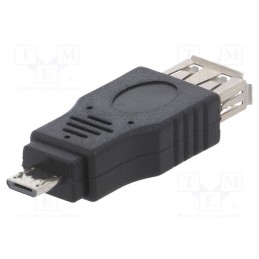 1 pcs x AKYGA - AK-AD-08 - Adapter, OTG,USB 2.0, USB A socket,USB B micro plug, black