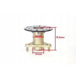 Front wheel hub of ATV 125 Bombardier with brake disc