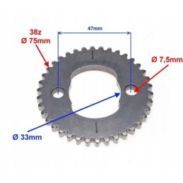 Atv barossa smc jialing 250 camshaft sprocket