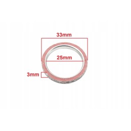 ATV 110 125 exhaust elbow gasket, steel, wb
