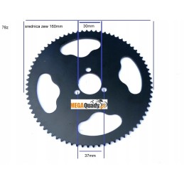 Rear sprocket 78 teeth mini e quad 800w rear electric