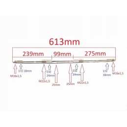 rear axle atv 61 3cm cutter 17 23 110 125cc quad