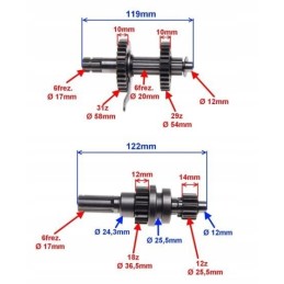 Gearbox quad atv 110 125 automatic reverse 1 1