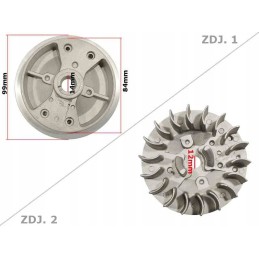 Magneto flywheel pocket win