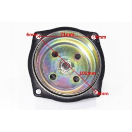 Clutch bell with a metal pocket sprocket with 7 teeth