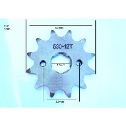 Front sprocket 12z 530h quad atv 200 250