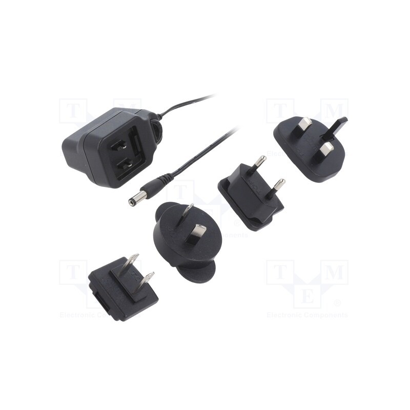 1 pcs x XP POWER - VER05US060-JA - Power supply: switched-mode, plug, 6VDC, 0.83A, 5W, Out: 5,5/2,1