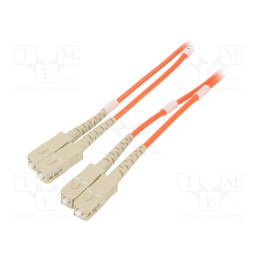 1 pcs x GEMBIRD - CFO-SCSC-OM2-1M - Fiber patch cord, OM2, SC/UPC,both sides, 1m, orange, Cablexpert