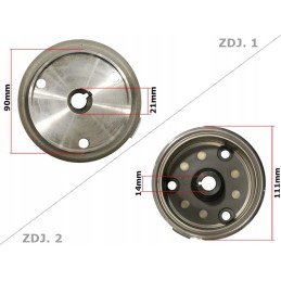 Magneto flywheel atv 250