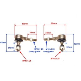 Bashan atv 200 250 tie rod end