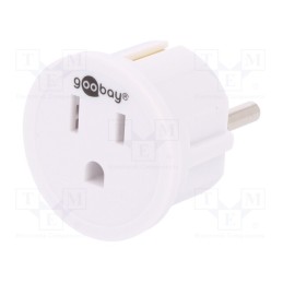 1 pcs x Goobay - 45351 - Adapter, Plug: with earthing, Input: EU, Out: JAPAN,USA