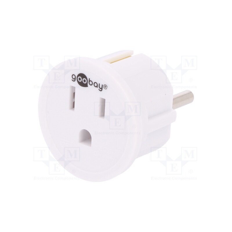 1 pcs x Goobay - 45351 - Adapter, Plug: with earthing, Input: EU, Out: JAPAN,USA