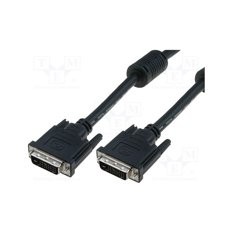 1 pcs x DIGITUS - AK-320101-020-S - Cable, dual link, DVI-D (24+1) plug,both sides, PE, 2m, black