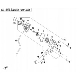 8 water pump gasket cf moto 500 x5