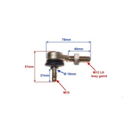 Tie rod end m12 1 25x40 go kart