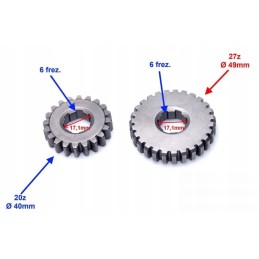 Gear wheel atv 110 z 20 z 27