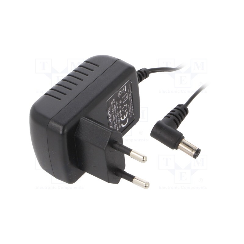 1 pcs x ESPE - E1212W2E-ES-2555L - Power supply: switched-mode, plug, 12VDC, 1A, 12W, Plug: EU, 83.3%
