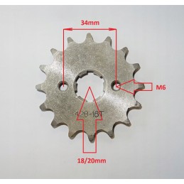 Front sprocket 428 16z atv 250cg