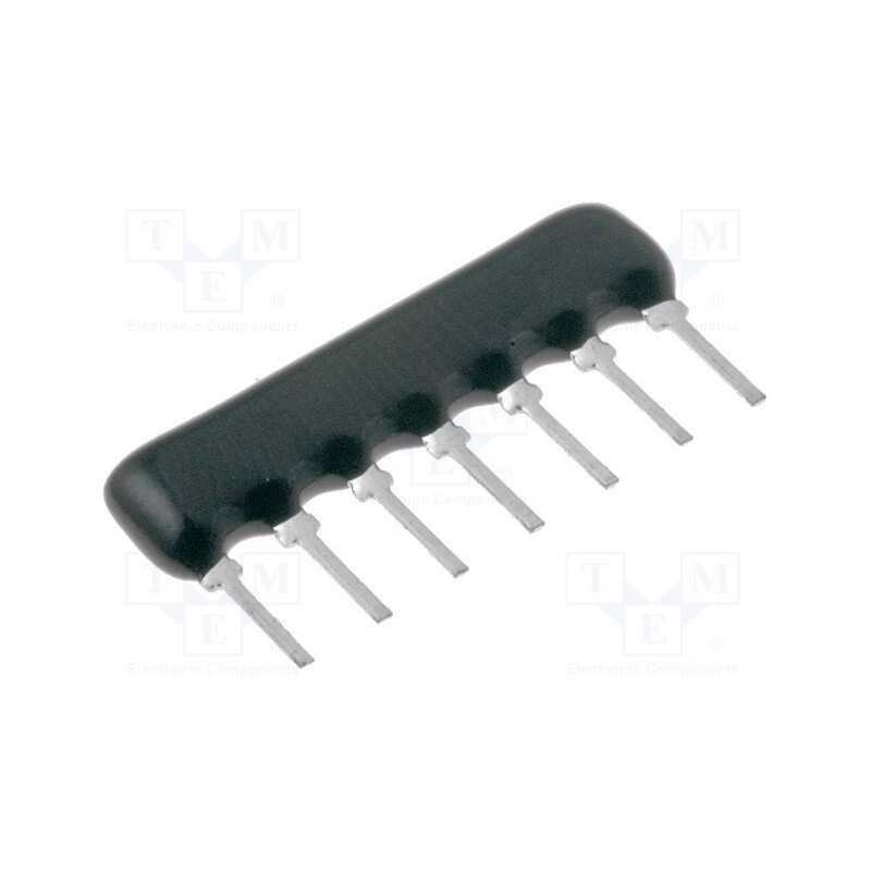 5 pcs x ROYAL OHM - RNLA07G0472B0E - Resistor network: X, THT, 4.7kΩ, ±2%, 0.125W, No.of resistors: 6