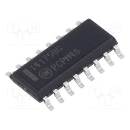 3 pcs x ONSEMI - MC14175BDG - IC: digital, D flip-flop, Ch: 4, SMD, SO16,
