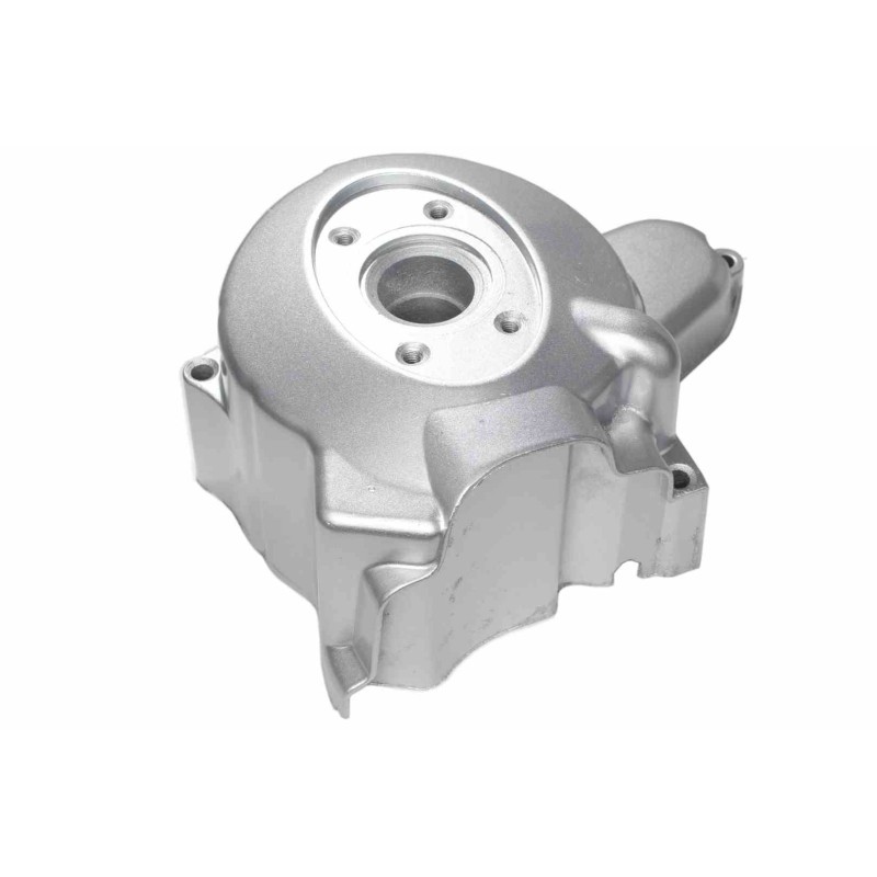 Cover, ignition cover, 6 coils, oval, silver engine