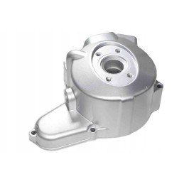 Cover, ignition cover, 6 coils, oval, silver engine