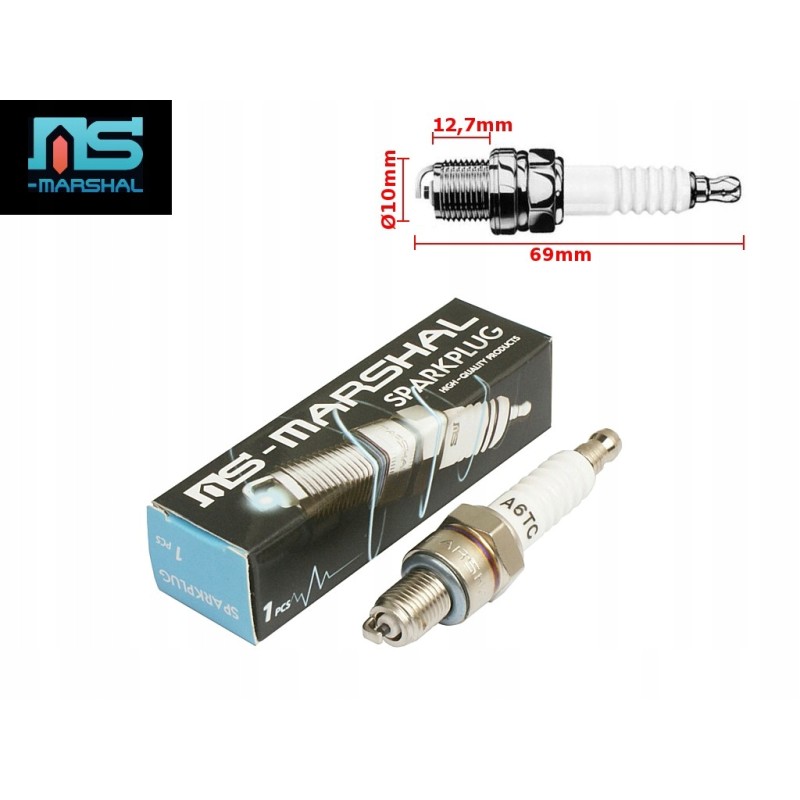 Spark plug marshal a6tc c6hsa atv 110 125