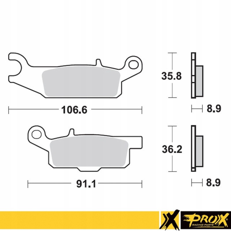 Prox brake pads kh446 yamaha yfm 550 grizzly 11 14