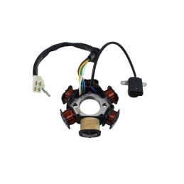 Ignition device stator atv 110 125 6 coils jt horizontal engine with marking