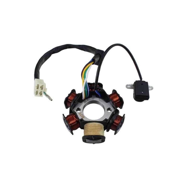 Ignition device stator atv 110 125 6 coils jt horizontal engine with marking