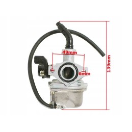 Carburetor atv 110 125 pz19 choke on lever fu horizontal engine with marking