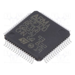 1 pcs x STMicroelectronics - STM32F100RET6B - IC: ARM microcontroller, 24MHz, LQFP64, 2÷3.6VDC, -40÷85°C