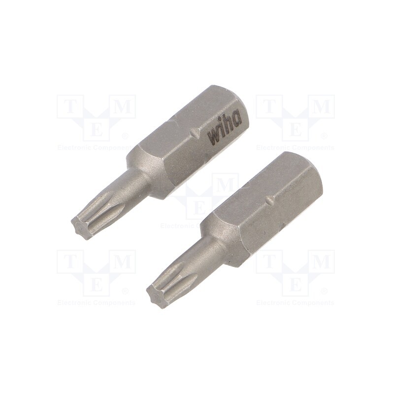 1 set x WIHA - 8422 - Screwdriver bit, Torx®, TX15, Overall len: 25mm, 2pcs, STANDARD