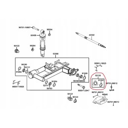 Distance seal rear axle kymco mxu 300 300r