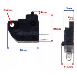 Stop sensor atv 110 cube left horizontal engine with marking 139fmb 147fm