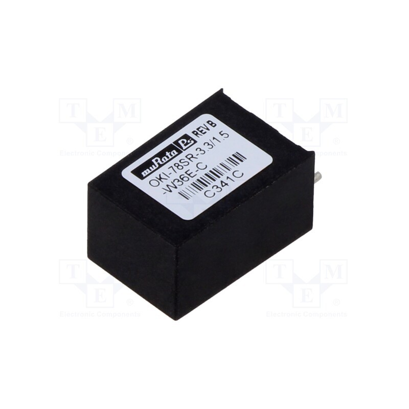 1 pcs x Murata Power Solutions - OKI-78SR-3.3/1.5-W36E-C - Converter: DC/DC, 4.95W, Uin: 7÷36V, Uout: 3.3VDC, Iout: 1.5A, SIP