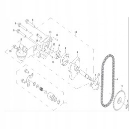Oil pump cfmoto 500 x5 0180 071000 cf188 071000