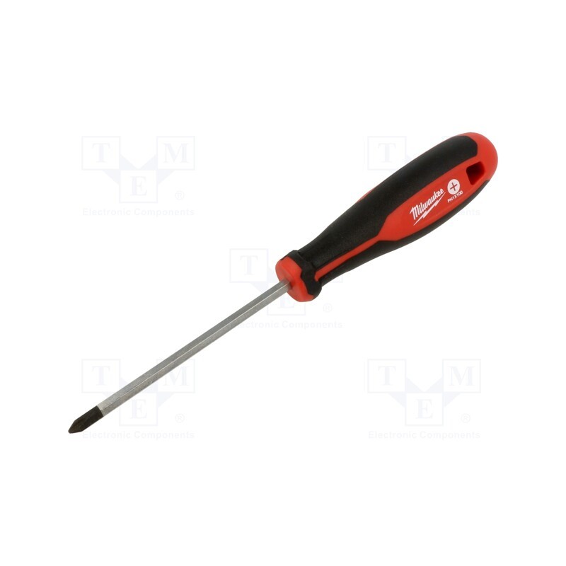1 pcs x Milwaukee - 4932471786 - Screwdriver, Phillips, PH1, 100mm