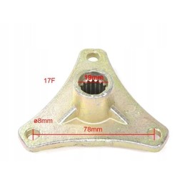 Rear wheel hub ATV Quad 50 70 110 125 17 mills